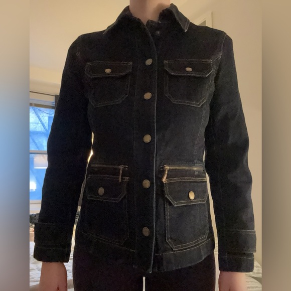 Vintage Ralph Lauren Fitted Denim Jacket with Gold Hardware | Women’s M - Picture 13 of 14